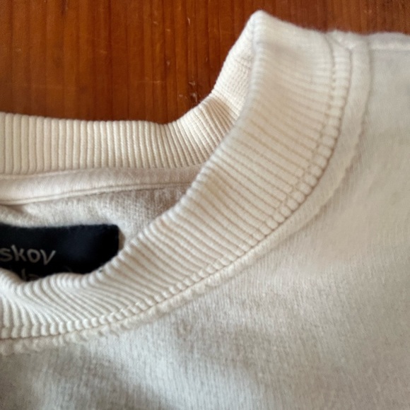Askov Finlayson adult XXS cream organic cotton crewneck made in Peru - Picture 3 of 6